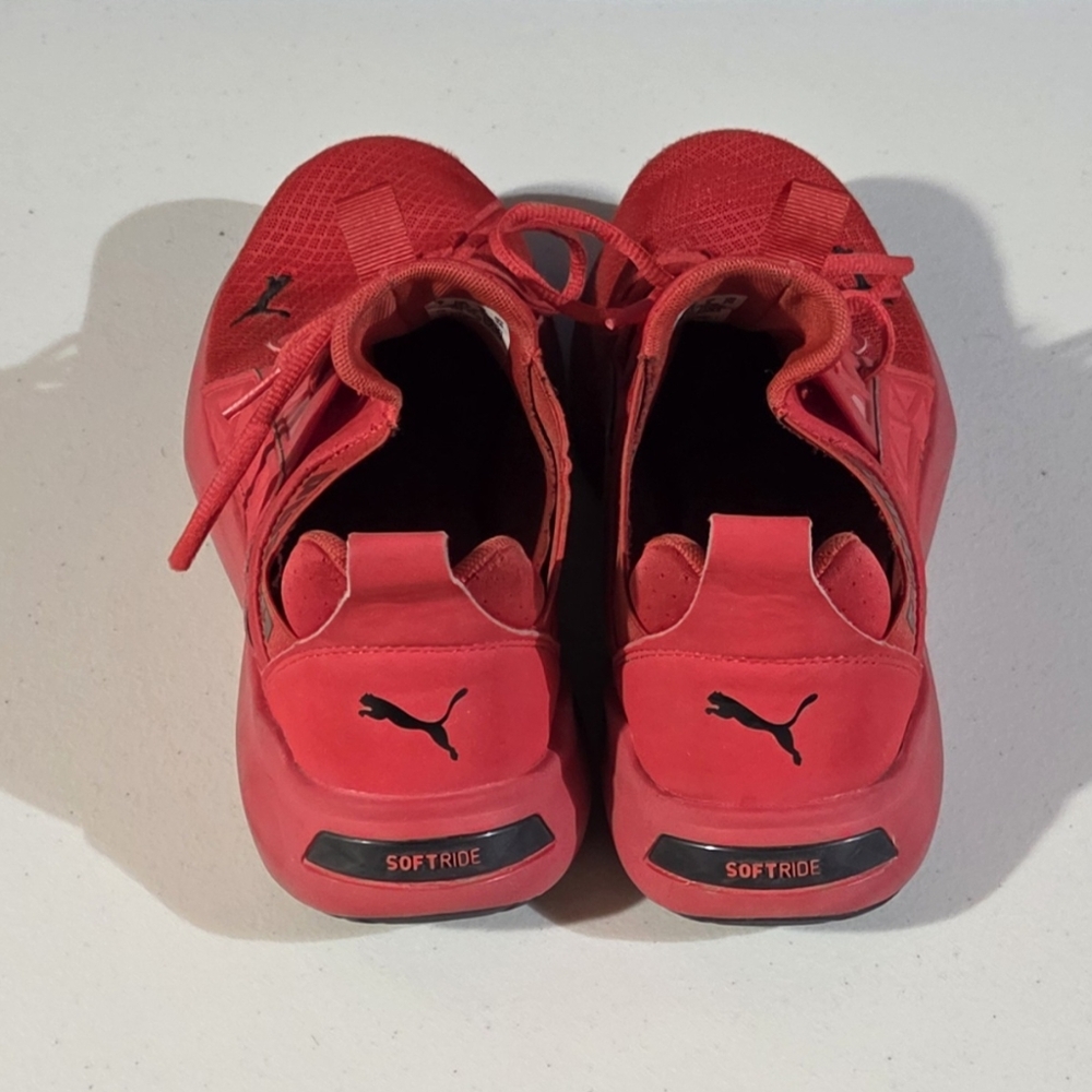 Red Puma Soft Ride Sneakers - Picture 3 of 5